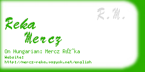 reka mercz business card